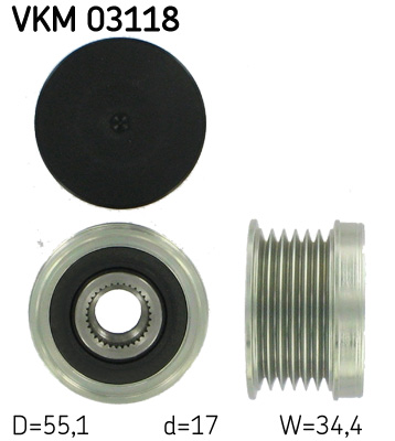 SKF VKM 03118 Dispositivo ruota libera alternatore